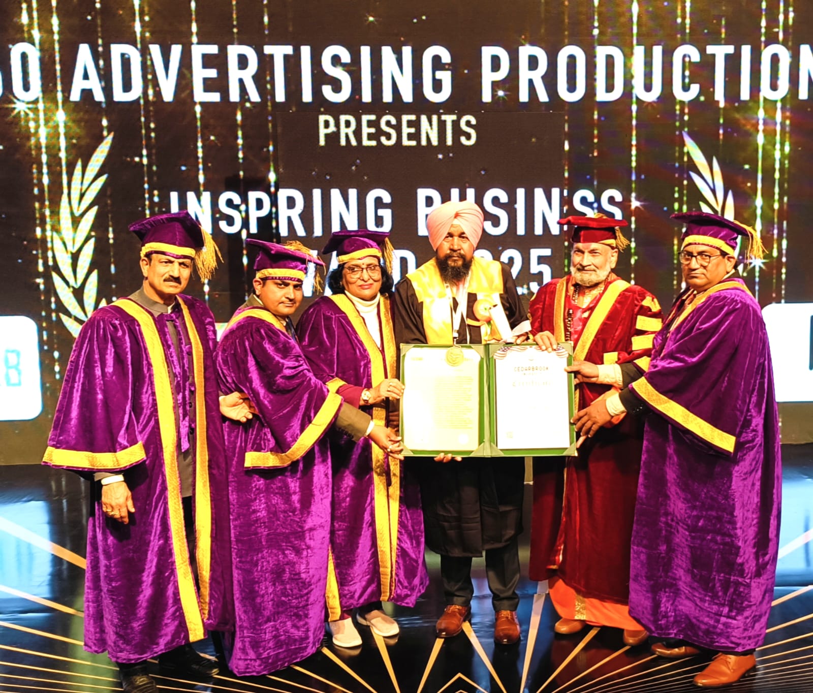 Daljit Ajnoha conferred with Honorary Doctorate in Journalism by Cedarbrook University USA.